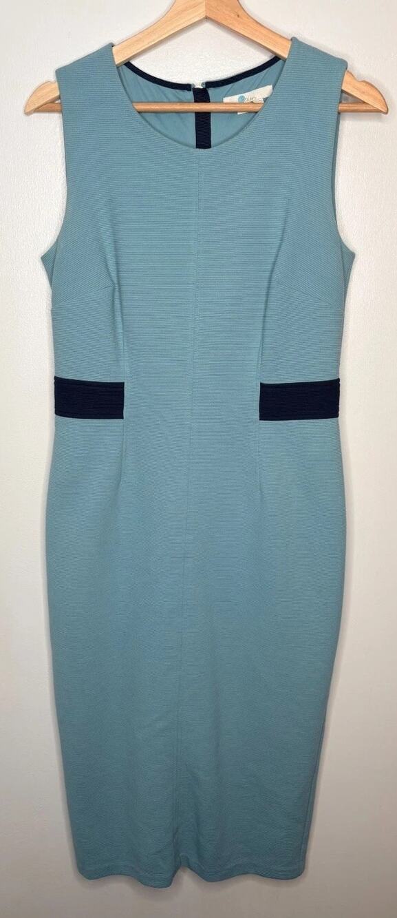 Boden Women's Blue Sleeveless Bodycon Long Dress Size 8 Tall